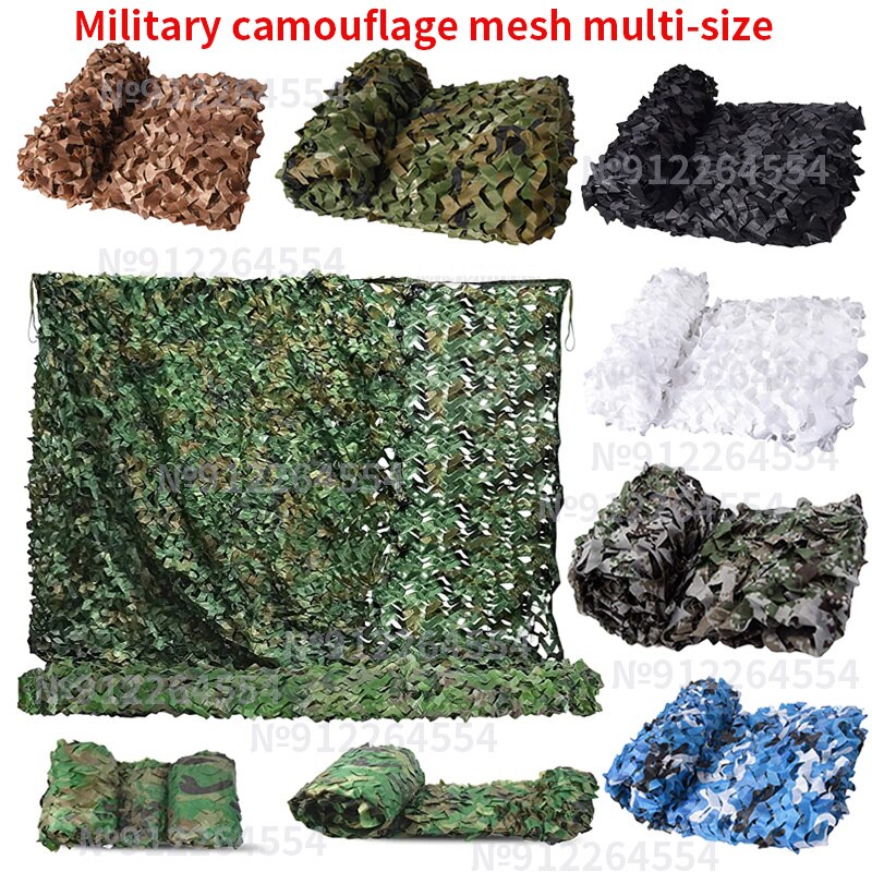 Cheap Goat Tents Military camouflage net, camouflage net, hunting and forest training, car cover, awning tent, camping awning, blue green beige   